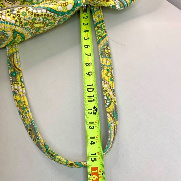 Vera Bradley/Lemon Parfait (retired) yellow green gray quilted large duffel bag - Picture 13 of 13